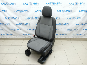 Scaun șofer Ford Escape MK3 13-19 fără airbag, electric, material textil negru-gri, ruptură