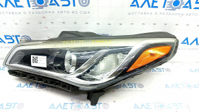 Far stânga față Hyundai Sonata 15-17 halogen, necesită polizare.