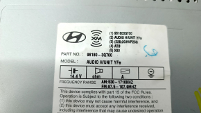 Magnetofon radio PA710S Hyundai Sonata 11-15 tastele sunt șterse