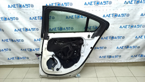 Ușa din spate dreapta asamblată Chevrolet Volt 11-15 albă GBN, fără cheie, zgârieturi pe capacul de protecție