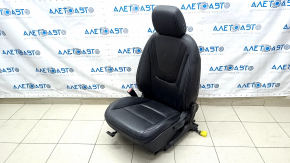 Scaun șofer Chevrolet Volt 11-15 cu airbag, manual, încălzire, piele, negru, crăpături în piele.