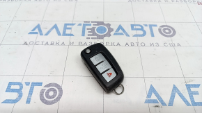 Ключ Nissan Rogue 14-20 3 кнопки, раскладной, царапины