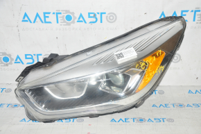 Far stânga față asamblată Ford Escape MK3 17-19 restilizată halogen + LED luminoasă, asamblată, nisip.