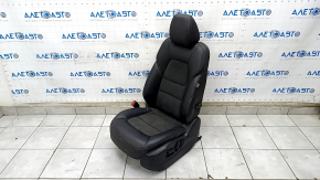 Водительское сидение Mazda CX-5 17- без airbag, кожа черная, вставка алькантара, электро с подогревом, топляк, не рабочее, примято, под химчистку