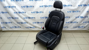 Scaun șofer Audi Q5 8R 09-17 cu airbag, electric, piele neagră, zgârieturi pe piele