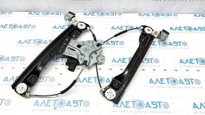 Geam electric cu motor fata stanga Chevrolet Volt 11-15 suportul de sticla este rupt.