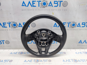 Руль голый Mazda 3 14-16 BM дорест, резина, черн, потёрт