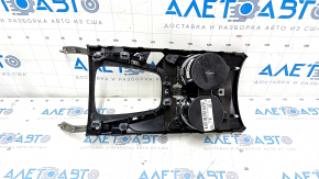 Capacul consolei centrale cu suport pentru pahar Ford Edge 15-18 negru tip 2, zgârietură, capacul rupt.