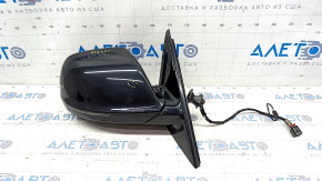 Oglindă laterală dreapta Audi Q5 8R 09-17 15 + 2 pini, BSM, pliere automată, întunecare automată, semnalizare, încălzire, iluminare, neagră, zgâriată