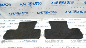 Set de covorașe pentru interiorul Audi Q5 8R 09-17, material textil negru, pentru curățare.