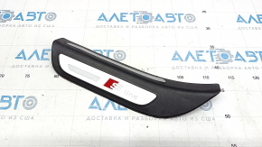 Capac prag spate stânga exterior Audi Q5 8R 09-17 S line negru cu capac cromat, lovituri pe crom.