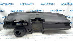 Panoul frontal al tabloului de bord cu AIRBAG Toyota Camry v50 12-14 usa negru, inserții din lemn gri