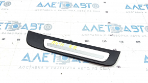 Elemente exterioare prag spate dreapta Audi A4 B8 08-16 sedan, negru, cu ornamente cromate, ghidaj spart