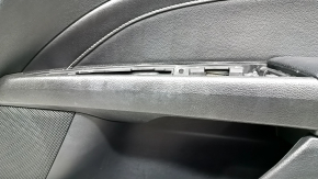 Garnitură portiere față dreapta Ford Fusion mk5 17-20 titan, piele neagră, iluminată din spate, cu inserție neagră, zgârieturi, plastic albit