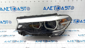 Фара передняя левая в сборе BMW 5 G30 17-20 LED Corona Rings S524A с креплением, песок, царапина