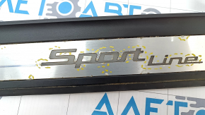 Decorație exterioară față stânga BMW 5 G30 17-23 Sport Line, iluminată, coroziune, ornamente dezlipite, zgârieturi