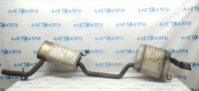 Rezonator linie de evacuare cu butoi VW Passat b8 16-19 USA 1.8T zdrobit