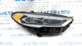 Фара передняя правая в сборе Ford Fusion mk5 17-20 LED, с DRL, песок