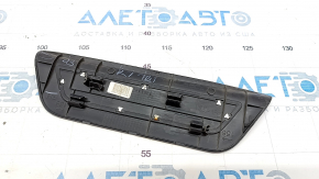 Capacul pragului din spate dreapta exterior Hyundai Sonata 15-19 negru cu crom