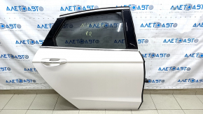 Ansamblu ușă spate dreapta Ford Fusion mk5 13-20 fără cheie, alb UG, mâner cu bandă cromată, cap