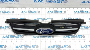 Решетка радиатора grill Ford C-max MK2 13-18 с эмблемой, песок, тычки