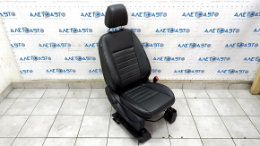 Scaun pasager Ford C-max MK2 13-18 cu airbag, mecanic, piele neagra, incalzit