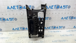 Capacul consolei centrale din lemn de culoare roșie pentru suportul de pahare Lexus RX350 RX450h 10-12, negru, pentru joystick