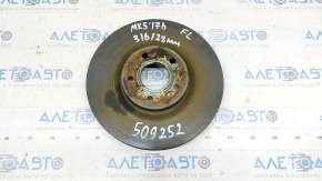 Placă de frână față stânga Ford Fusion mk5 13-20 plug-in 316/28mm