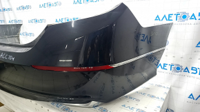 Бампер задний в сборе Honda Accord 18-20 с парктрониками, черный, царапины