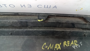 Губа заднего бампера Ford C-max MK2 13-18 структура, царапины, слом креп, трещина, деформирована