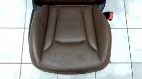 Scaun pasager Audi Q7 16- cu airbag, piele maro, incalzire, ventilatie, electric, pentru curatare