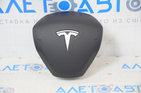 Подушка безопасности airbag в руль водительская Tesla Model 3 18- черн, ржавый пиропатрон