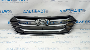 Решетка радиатора grill в сборе Hyundai Santa FE Sport 13-16 дорест, песок