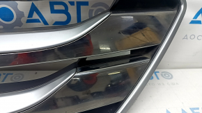Решетка радиатора grill в сборе Hyundai Santa FE Sport 13-14 дорест, песок