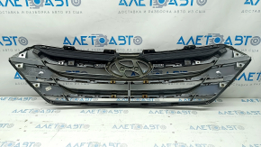 Решетка радиатора grill в сборе Hyundai Santa FE Sport 13-14 дорест, песок