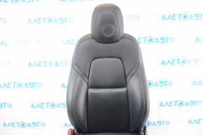 Scaun sofer Tesla Model Y 20 cu airbag, electric, piele neagra, incalzit, cu intinzator, curatabil, zgarieturi.