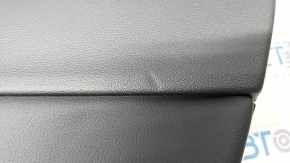 Cartela de ornamente usi spate dreapta Audi A4 B9 17-19 negru, cotiera neagra, ornamente din aluminiu, Bang and Olufsen, dent