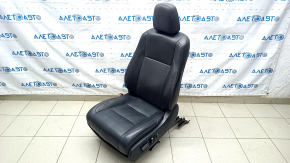 Scaun șofer Toyota Highlander 14-19 cu airbag, electric, ventilație, piele neagră, piele uzată