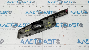 Decorație de control geam ușă dreapta spate Toyota Prius V 12-17 gri, zgârieturi