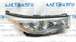 Far dreapta fata Toyota Highlander 14-16 gol cu halogen inchis, nisip, suport rupt