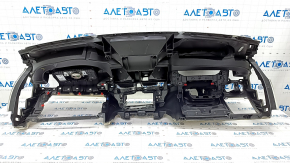 Planșa de bord față cu AIRBAG BMW X3 G01 18-21 negru-bej, fără proiecție, pentru curățare, crăpătură în ornament