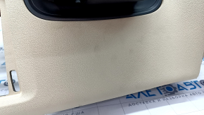 Planșa de bord față cu AIRBAG BMW X3 G01 18-21 negru-bej, fără proiecție, pentru curățare, crăpătură în ornament