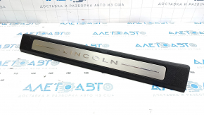 Decorație prag dreapta față Lincoln MKC 15 - crom negru, fără lumină de fundal