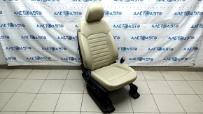 Scaun pasager Ford Edge 15- cu airbag, electric+mecanic, incalzit, piele, bej, SEL