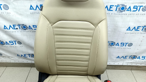 Scaun pasager Ford Edge 15- cu airbag, electric+mecanic, incalzit, piele, bej, SEL