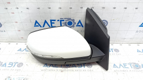 Oglinda laterala dreapta Ford Edge 19-9 pini, alb, BSM, semnalizare, iluminare de fundal