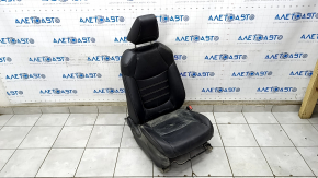 Scaun pasager Toyota Rav4 19- fără airbag, mecanic, piele neagră, driftwood, curățabil uscat