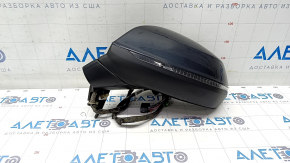 Зеркало боковое левое в сборе Audi Q5 80A 18-24 15 пинов, синее, автозатемнение, поворотник, BSM, подогрев