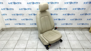 Scaun pasager Audi Q5 80A 18- cu AIRBAG, piele bej, electric, incalzit, combustibil, functional, curatat chimic, zgarieturi pe spate