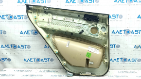 Placa de ornamente usi spate dreapta BMW X5 E70 07-13 bej, insert lemn deschis, top negru, ruptura, crom